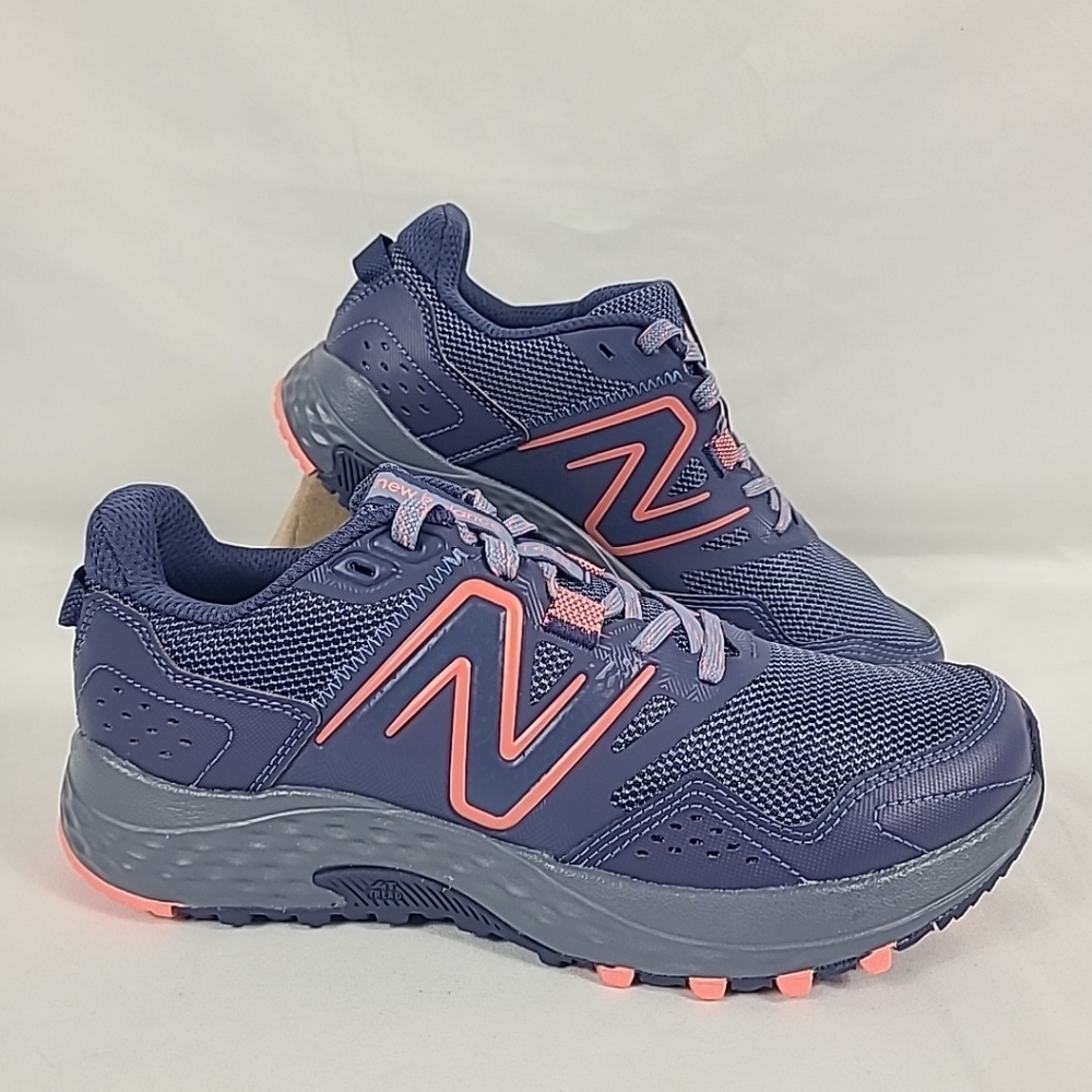 NEW New Balance 410v8 Trail Running Shoes Women's Blue Red Sz 7.5